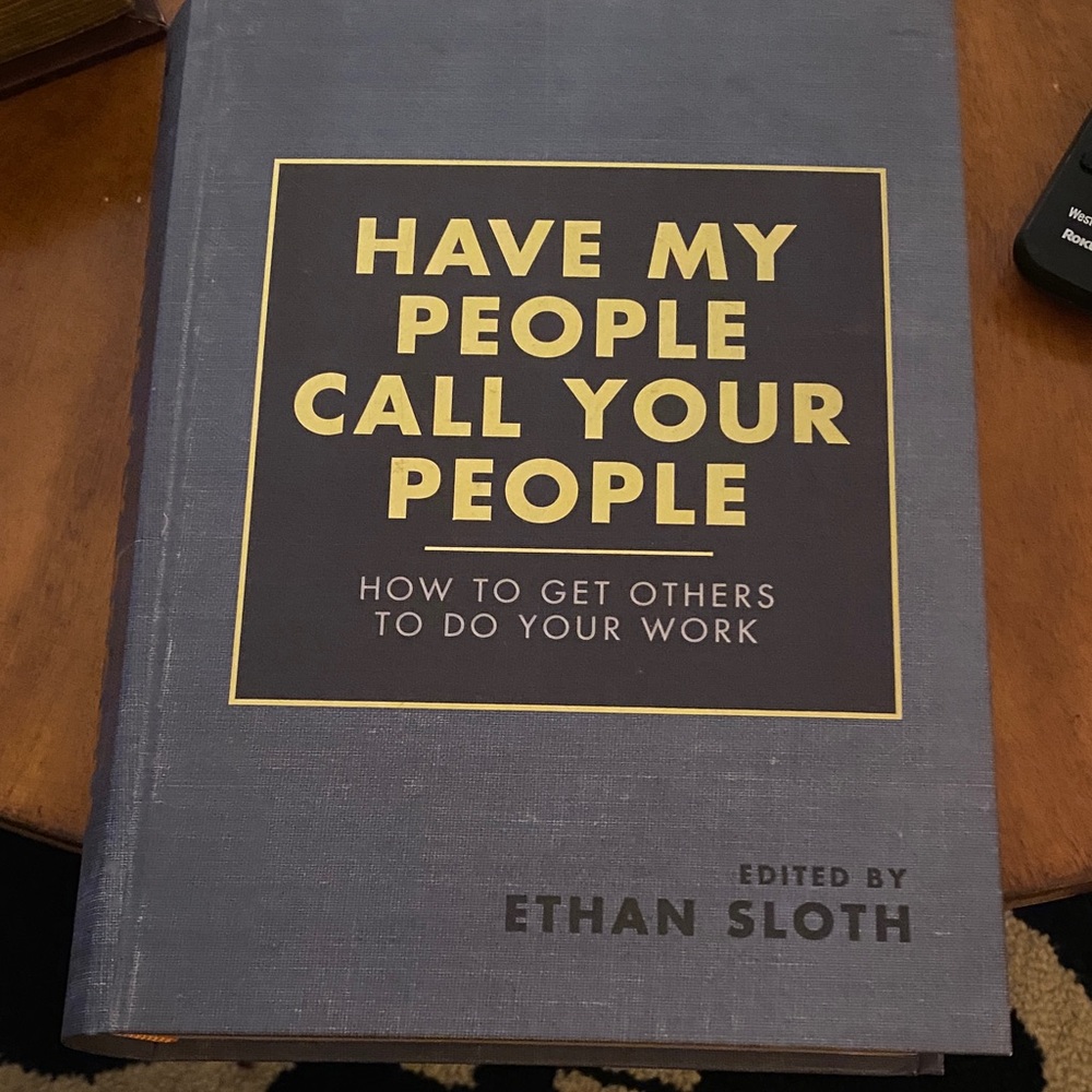 Have My People Call Your People Faux Book